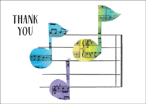 [HBL43] HBL43 - 3.5 x 5 Thank you notes