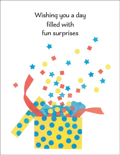 [B15] B15 - Birthday Card, Value - Fun Surprises