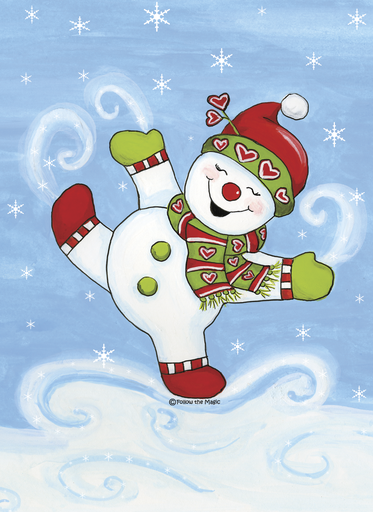 CPB702 - Merry Christmas - Dancing Snowman
